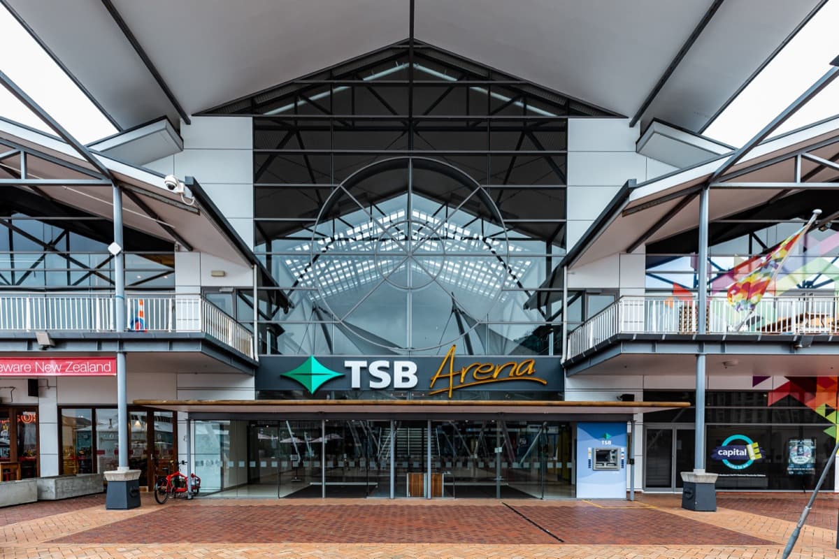 Wellington's biggest indoor venue, right on Queens Wharf. Ed Sheeran, The Killers, Six60 — they've all played here. But it's not just gigs — the World of Wearable Art (WOW) awards call this home, plus conferences, expos, and the Breakers when they come to town. 6,000 standing capacity with the harbour literally outside the door. Built in '95 and still the go-to when something big hits Wellington.