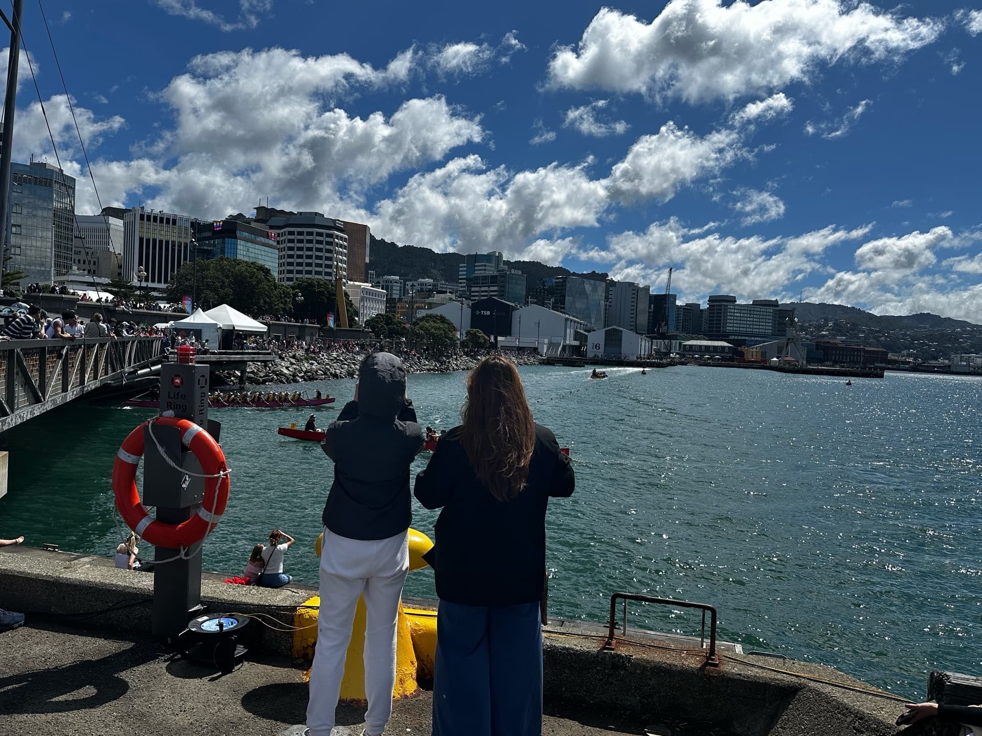 Good place to catch dragon boating competition and some local Artisan Market stalls. #cantbeatWellyonagoodday